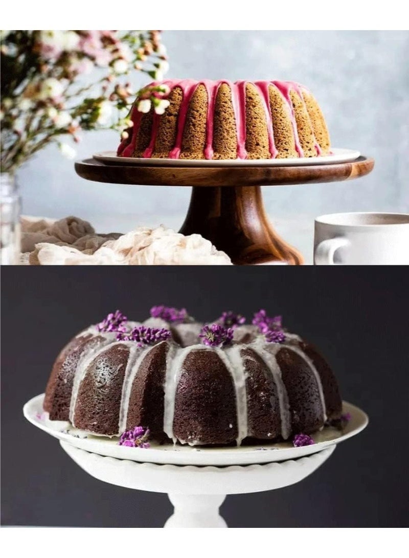 Carbon Steel Ring Cake Mould – Decorative Round Nonstick Cake Baking Pan for Home & Bakery-24cm - Image 3